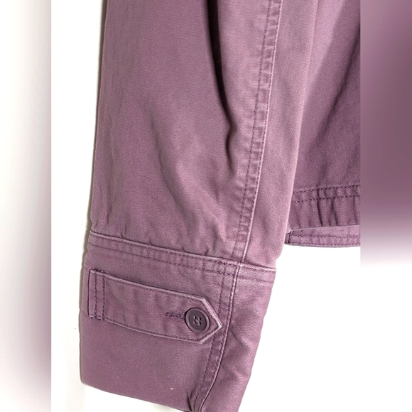 Ann Taylor LOFT 100% Cotton Dusty Lillac Blazer Size 6 - Picture 5 of 10